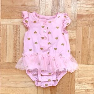 Pink newborn tutu onesie